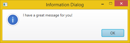 JavaFX Information Dialog without Header Text