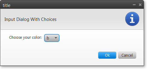 JavaFX Input Dialog with Choices