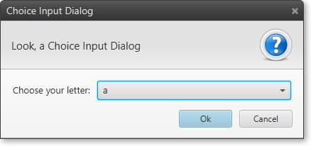 JavaFX Choice Input Dialog