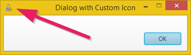 Custom Dialog Icon