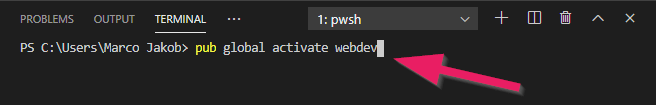 Install Webdev