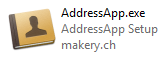 AddressApp on Windows